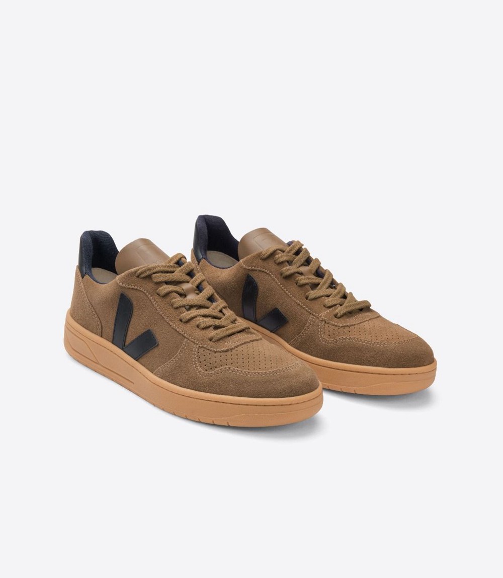 Veja Sneakers Barbati - V-10 Suede - Maro/Nigga - 1905637-GT